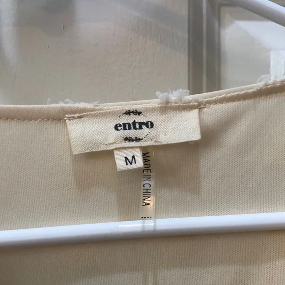 Entro Cream Textured Dress - Picture 3 of 8